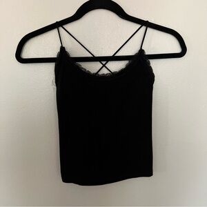 American Eagle Outfitters Black Lace Cami